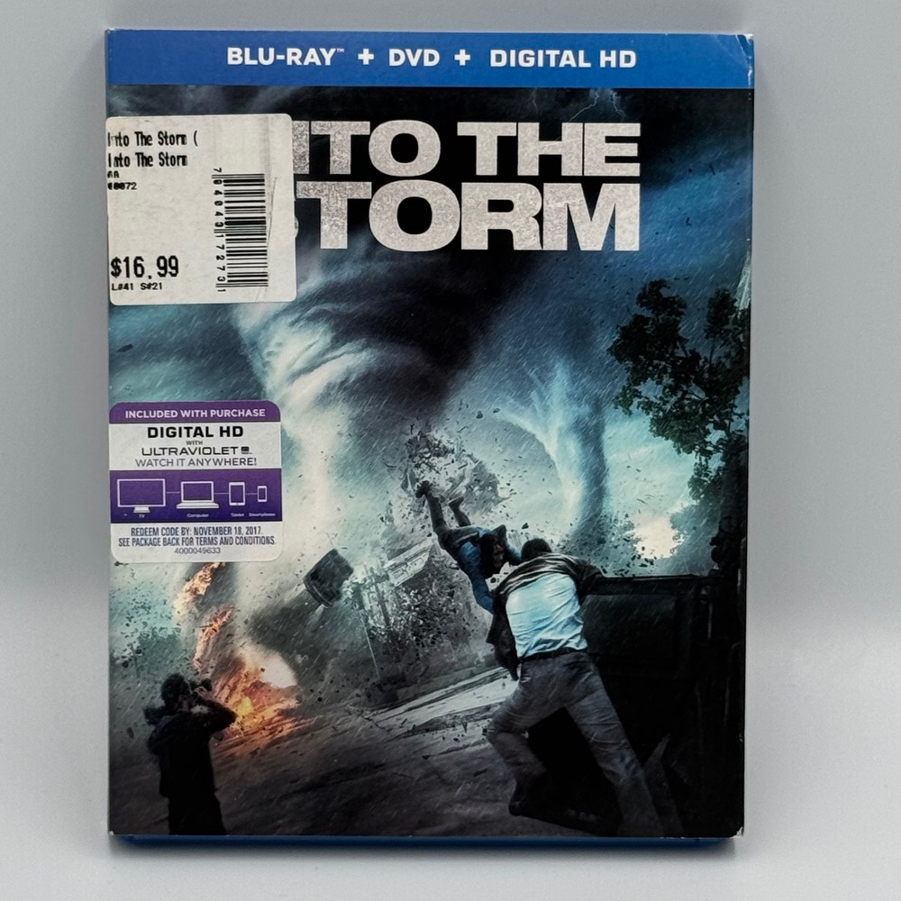 Into the Storm Blu-ray DVD Combo Slipcover Disaster Thriller Tested